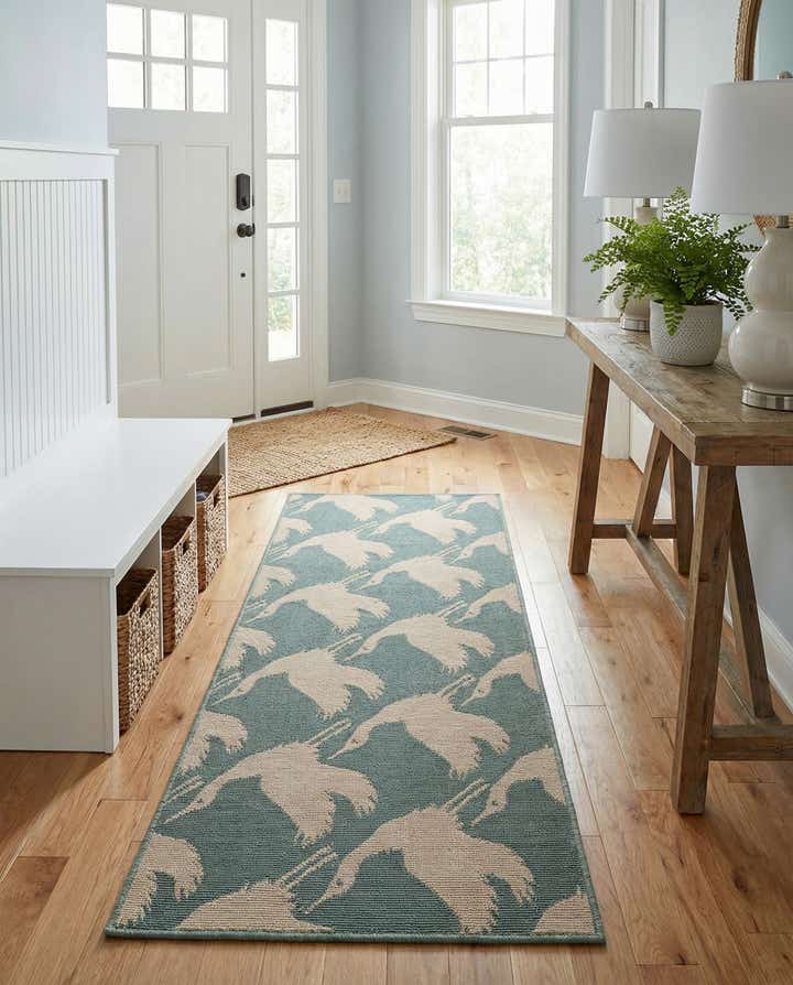 2' x 5' Easy-Clean Coastal Indoor / Outdoor Runner Rug