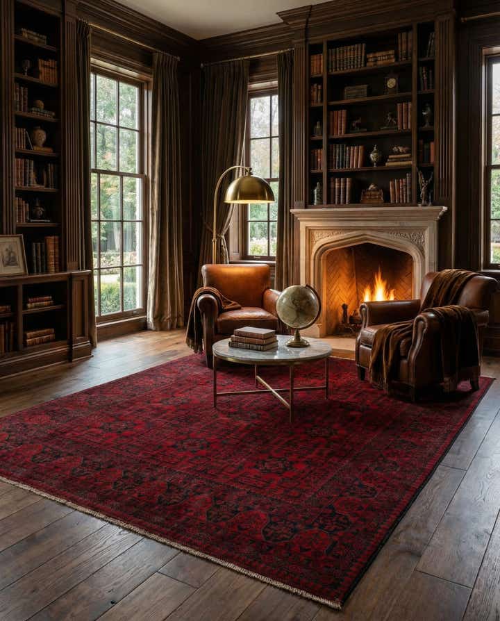 6' 7 x 9' 7 Hand Knotted Khal Mohammadi Wool Rug