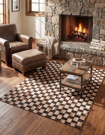 4' x 5' 11 Cowhide - Patchwork Rug