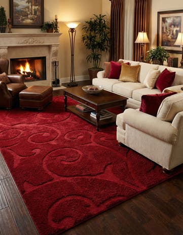 10' x 13' Botanical Shag Rug