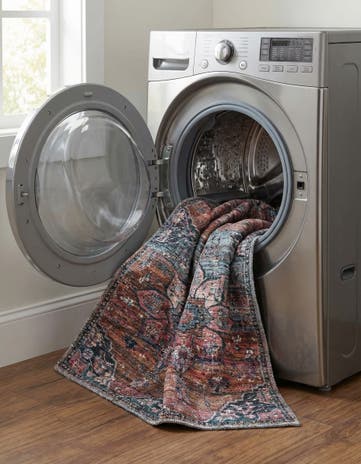 2' x 10' Washable Nostalgia Runner Rug
