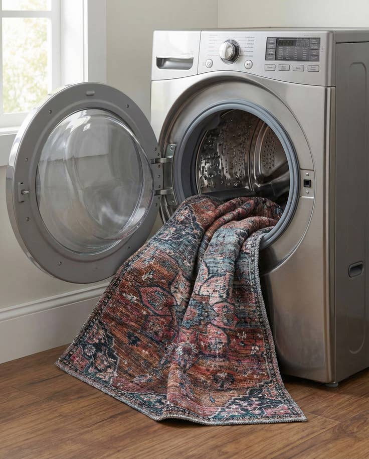 Detail image of 2' x 10' Washable Nostalgia Runner Rug