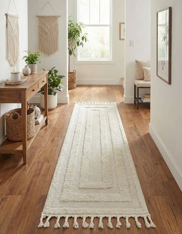 Ivory Boho Runner Rug