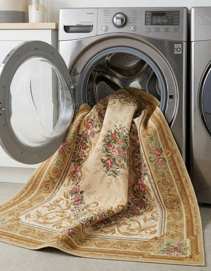 Detail image of  6' x 9'  Washable Traditional Indoor / Outdoor Rug