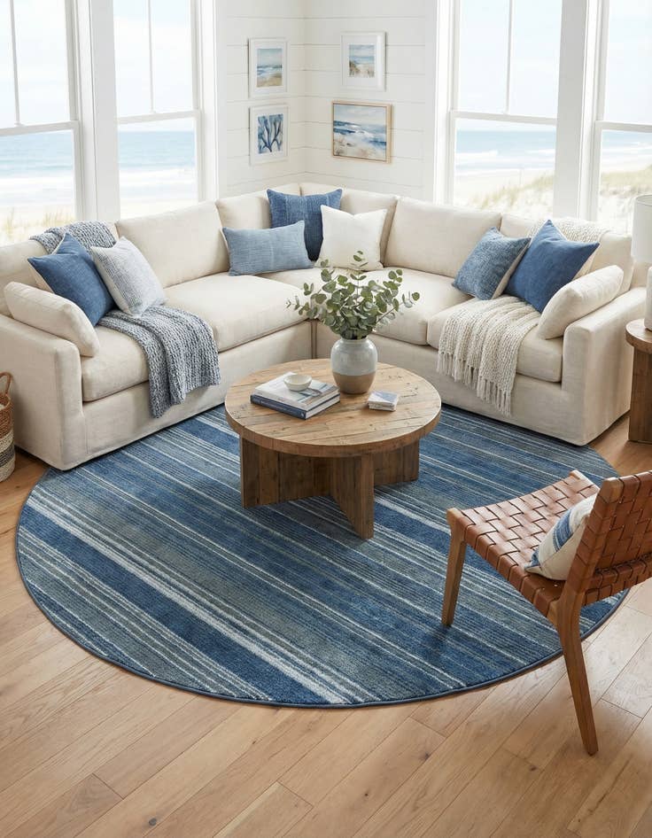 Detail image of 10' 2 x 10' 2 Gemstone Round Rug