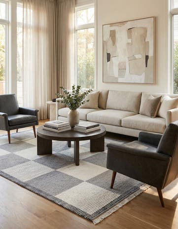 5' 6 x 7' 9 Hand Knotted Darya Wool Rug