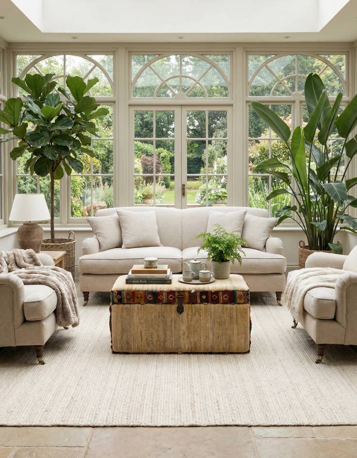 Detail image of 1' 7 x 3' 4  Hand Knotted Furniture Trunk