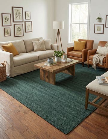 10' x 10' Handmade Braided Jute Square Rug