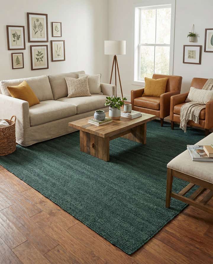 10' x 10' Handmade Braided Jute Square Rug