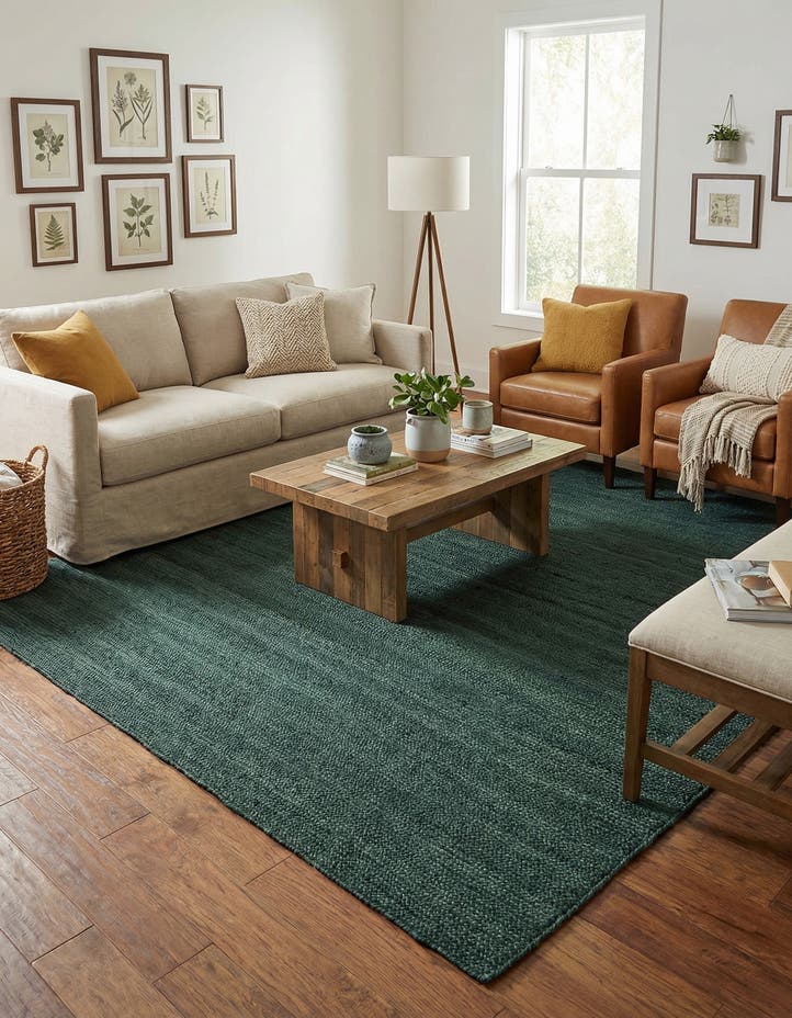 10' x 10' Handmade Braided Jute Square Rug