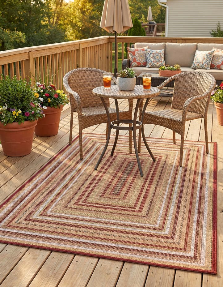 4' x 6' Easy-Clean Baja Indoor / Outdoor Rug