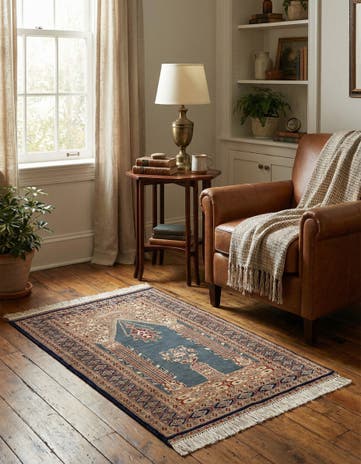 2' 9 x 4' 2 Hand Knotted Bokhara Oriental Wool Rug