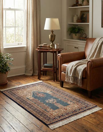 2' 9 x 4' 2 Hand Knotted Bokhara Oriental Wool Rug