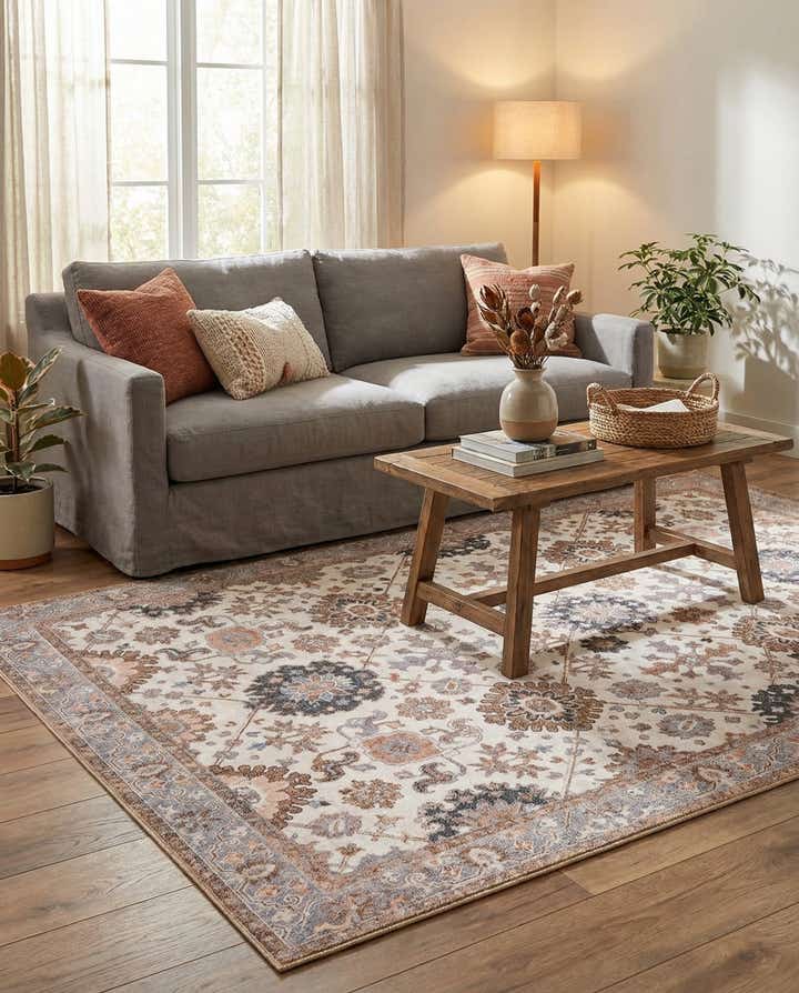 5' 1 x 8' Washable Timeless Rug