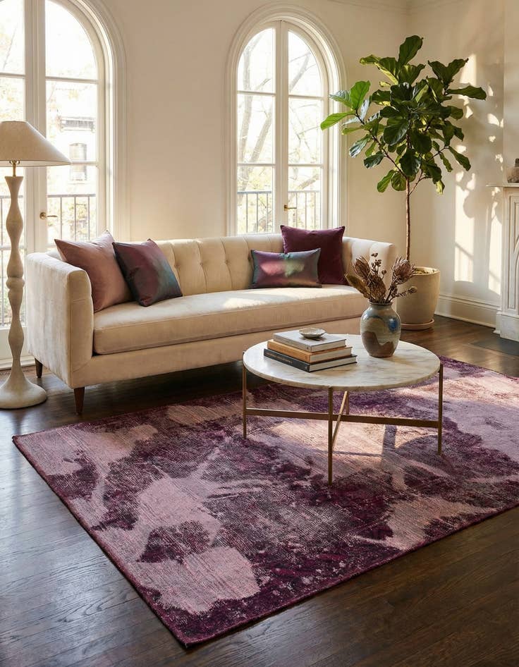 Detail image of 3' 6 x 6'  Hand Knotted Ultra Vintage Persian Wool Rug