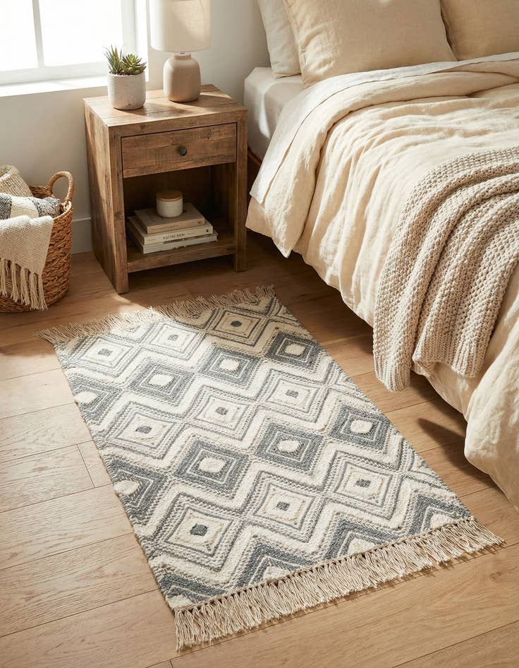 Detail image of 2' x 3'  Hand Braided Jute Rug