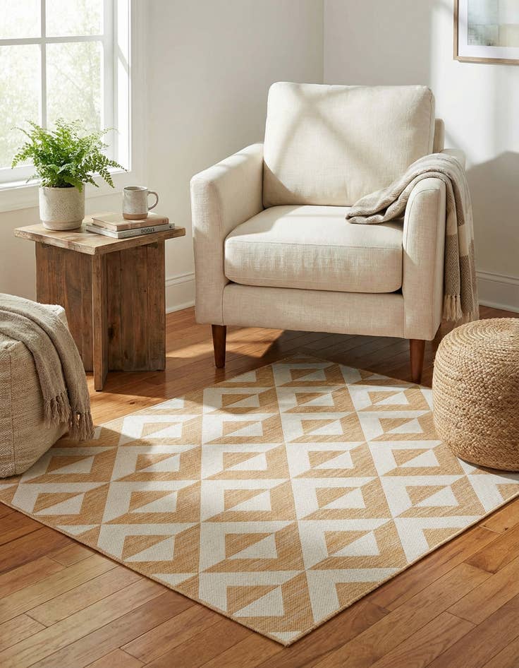 Detail image of 1' 4 x 1' 4  Washable Jill Zarin Napa Indoor / Outdoor Sample Rug