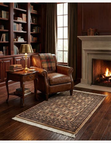 2' 7 x 4' 4 Hand Knotted Bokhara Rug