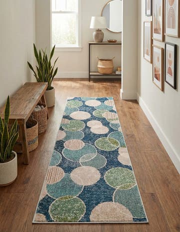 2' 2 x 6' 7 Washable Theia Runner Rug