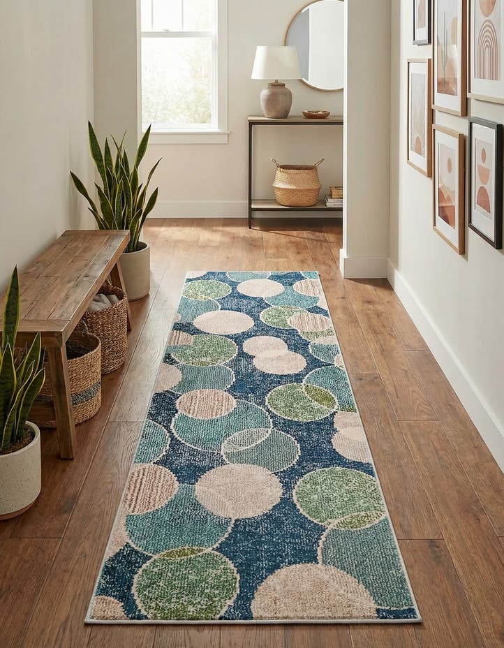 2' 2 x 6' 7 Washable Theia Runner Rug