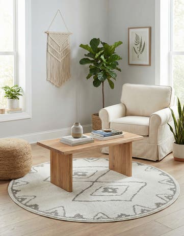 4' x 4' Oslo Round Rug