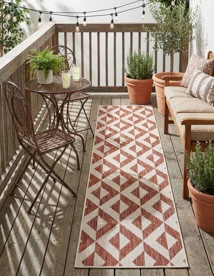 Detail image of  2' x 8'  Washable Jill Zarin Napa Indoor / Outdoor Runner Rug