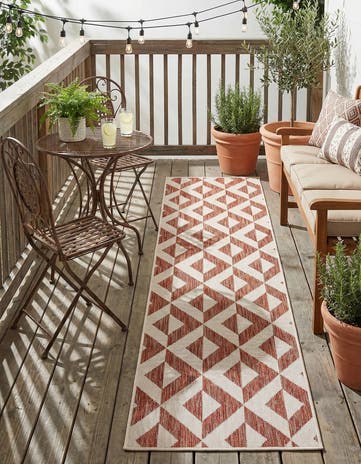 2' x 8' Easy-Clean Jill Zarin Napa Indoor / Outdoor Runner Rug