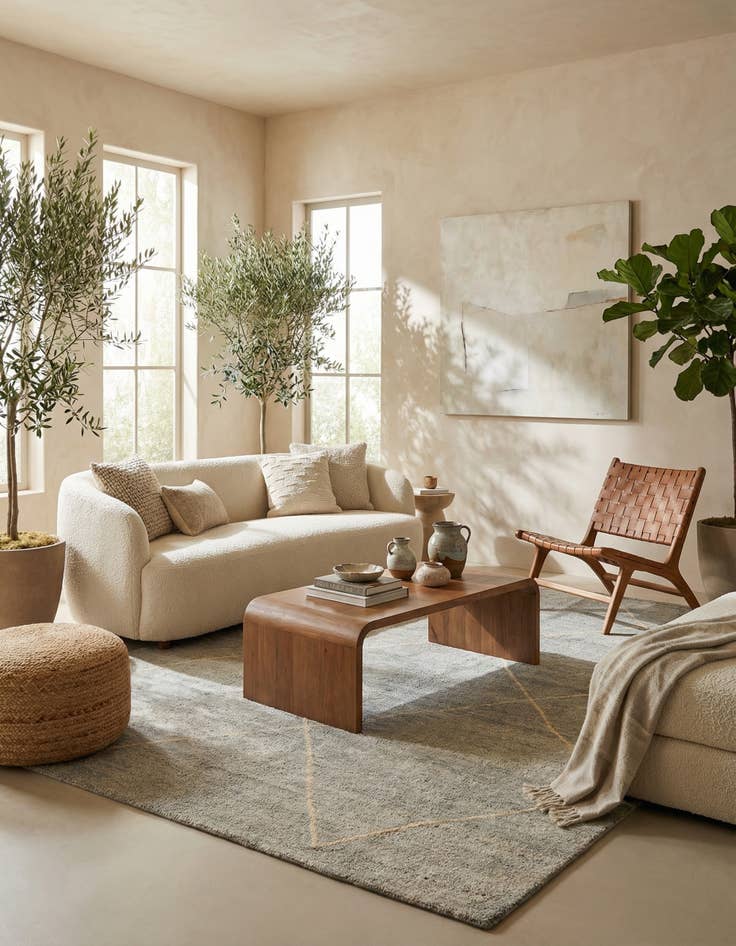 Detail image of 5' 7 x 8' 1  Hand Knotted Moroccan Wool Rug