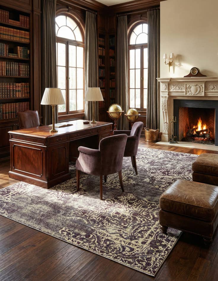 Detail image of 9' 6 x 12' 4 Vintage Royal Wool Rug