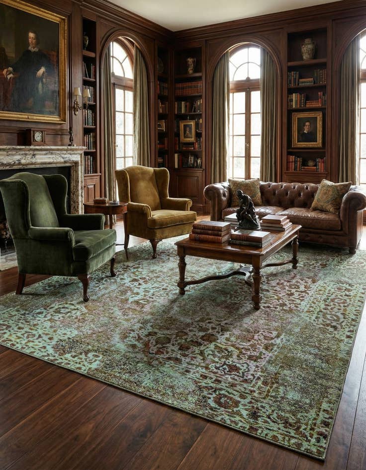 Detail image of 9' 4 x 12' 4 Vintage Royal Wool Rug