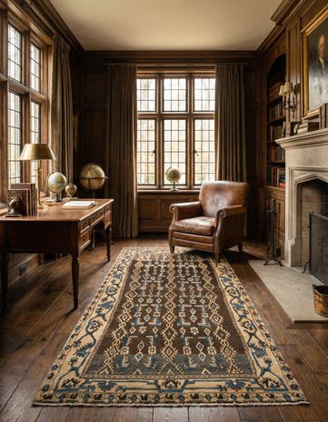 4' 2 x 9' 3 Hamedan Rug