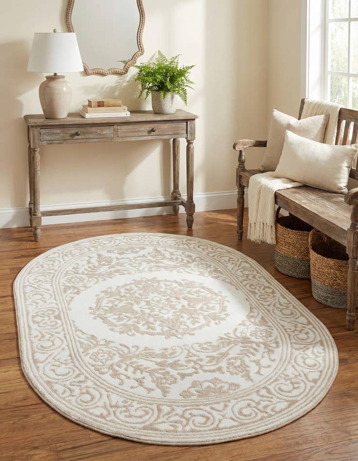 Detail image of 4' x 6' Hermitage Oval Rug