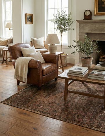 4' x 7' 8 Hand Knotted Ultra Vintage Persian Wool Runner Rug