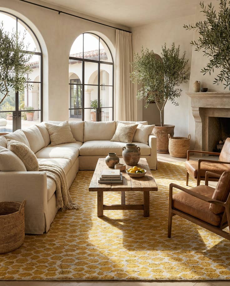 Detail image of 6' 2 x 9' 2 Hand Knotted Moroccan Wool Rug