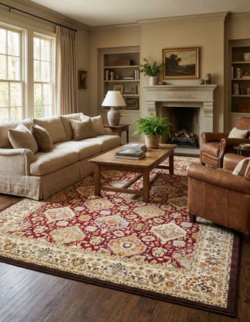 Red Classic Agra Rug