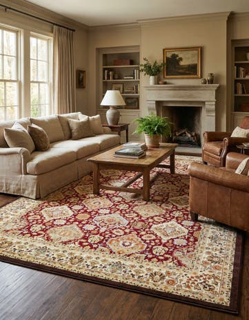 Red Classic Agra Rug