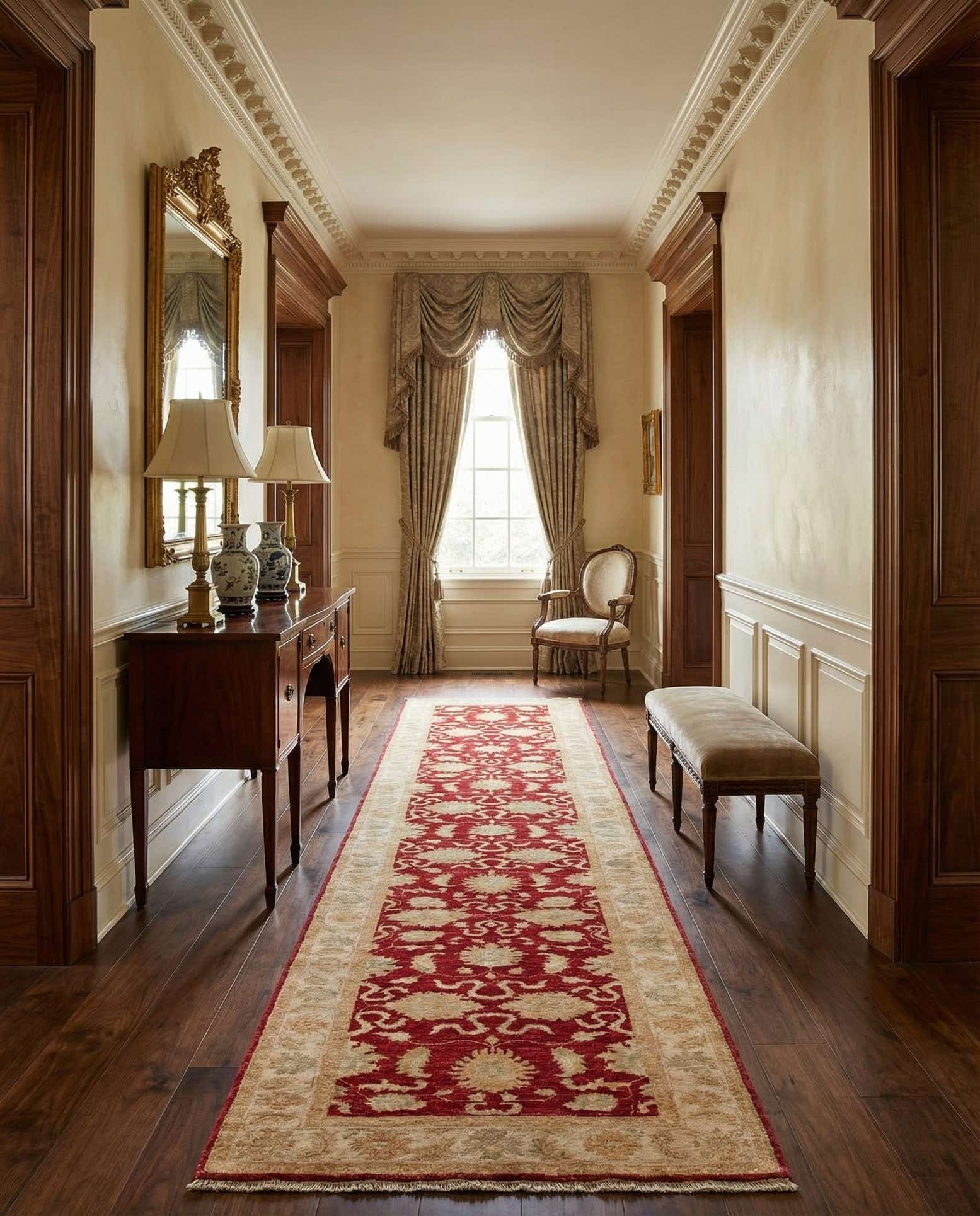 2' 5 x 14' 8 Peshawar Ziegler Wool Runner Rug
