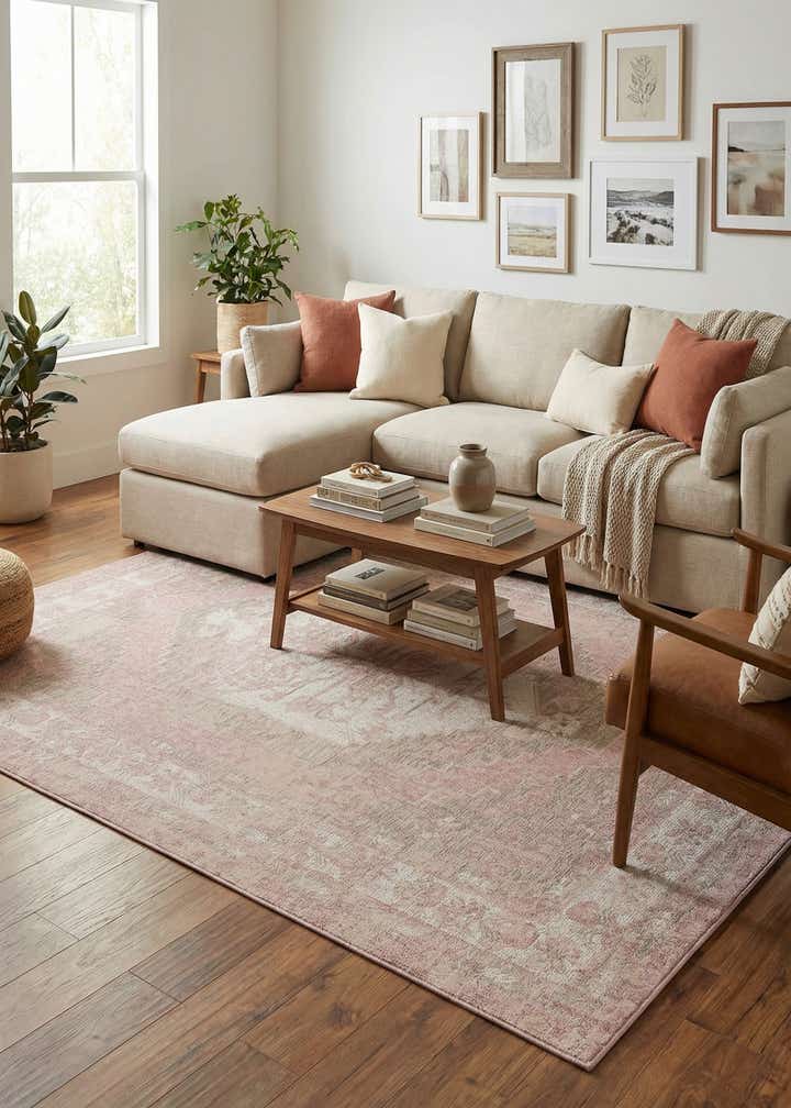 9' x 12' Easy-Clean Traditional Indoor / Outdoor Rug