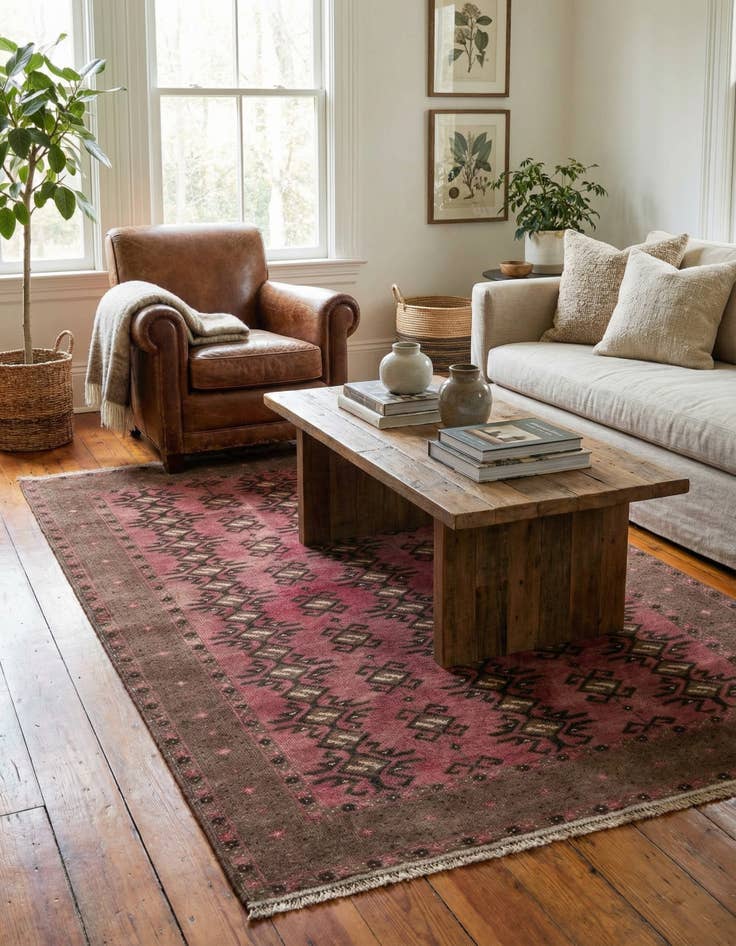 Detail image of 3' 6 x 6' 3  Hand Knotted Ultra Vintage Persian Wool Rug