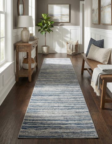 Blue Asha Runner Rug
