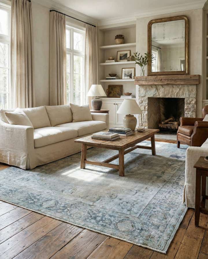 9' 3 x 11' 10 Hand Knotted Ultra Vintage Persian Wool Rug