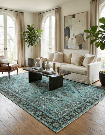 6' 7 x 9' 3 Vintage Rug