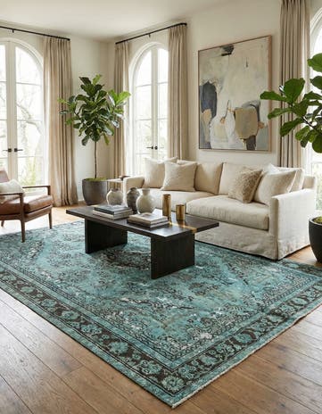 6' 7 x 9' 3 Vintage Rug