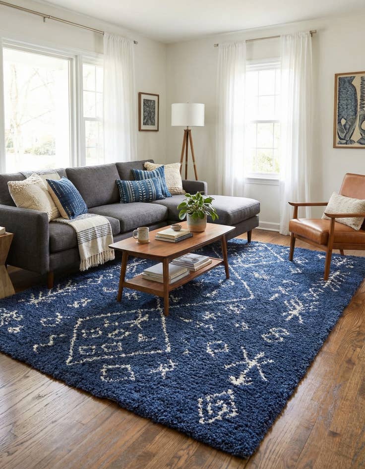 Detail image of 9' x 12' 2 Marrakesh Shag Rug