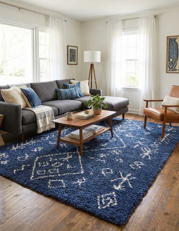 9' x 12' 2 Moroccan Shag Rug