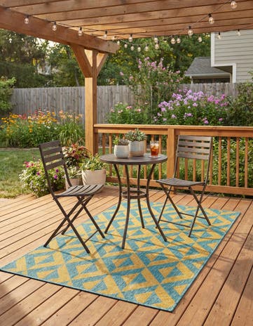 3' x 5' 3 Easy-Clean Jill Zarin Napa Indoor / Outdoor Rug