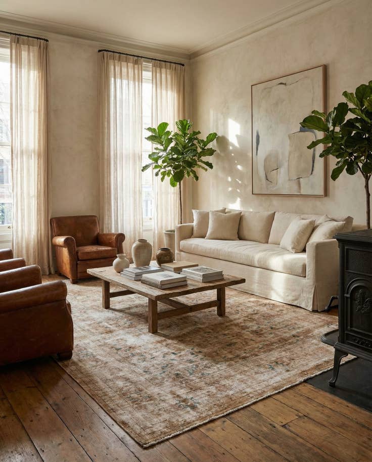 Detail image of 6' 8 x 10' Hand Knotted Ultra Vintage Persian Wool Rug