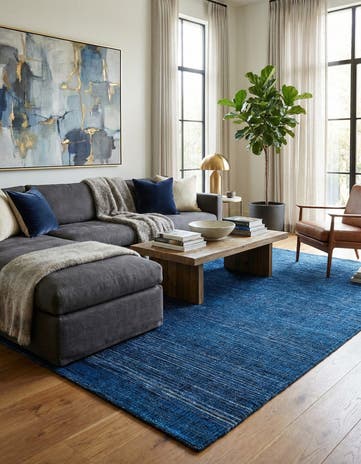 7' 9 x 9' 11 Hand Knotted Darya Wool Rug
