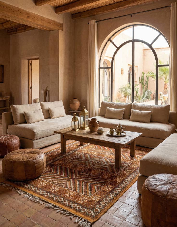 Detail image of 4' 8 x 8' Berber Haut-Atlas Rug