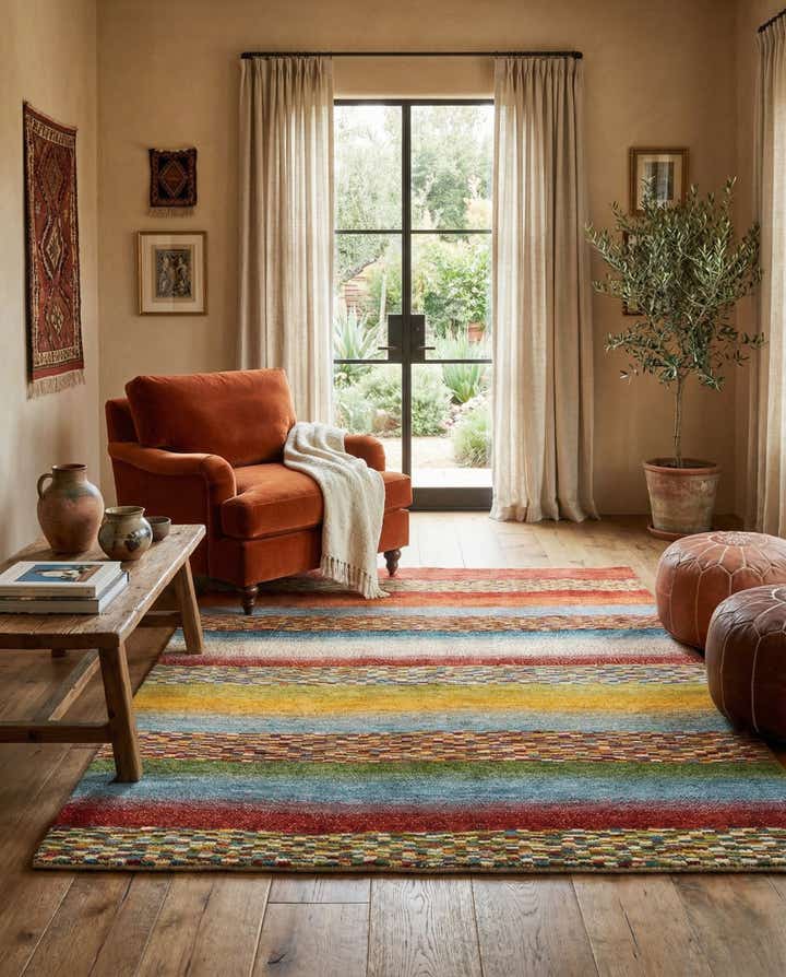 4' 11 x 6' Kashkuli Wool Rug